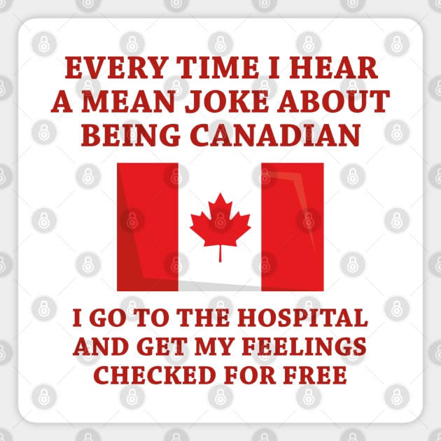 Canadian Joke Magnet by LuckyFoxDesigns